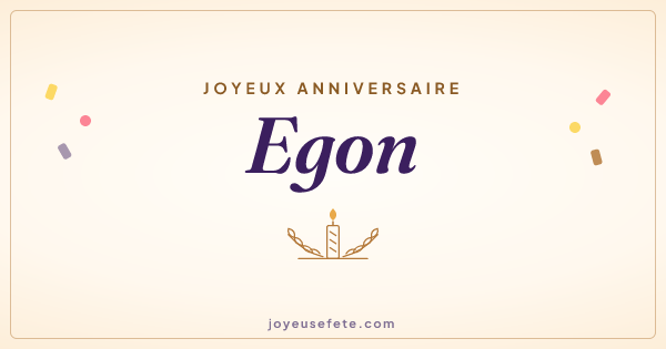 Image « Joyeux anniversaire Egon » au format large