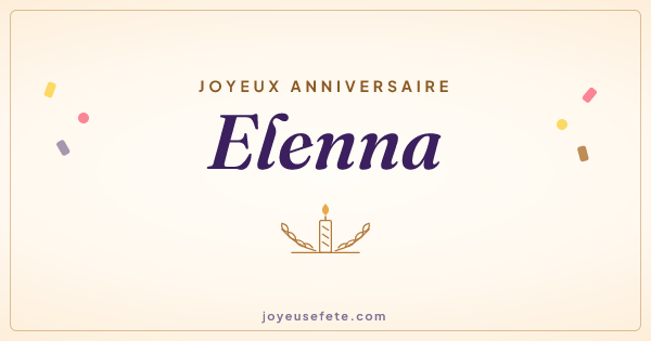 Image « Joyeux anniversaire Elenna » au format large