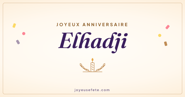 Image « Joyeux anniversaire Elhadji » au format large