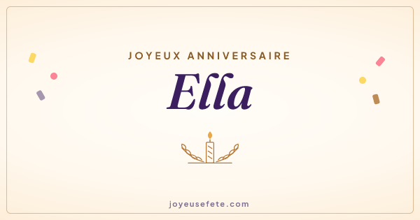 Image « Joyeux anniversaire Ella » au format large