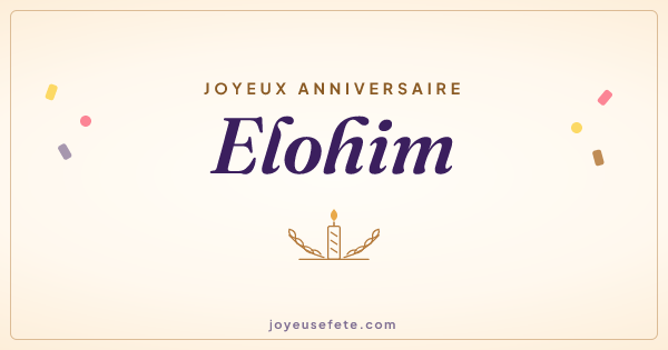 Image « Joyeux anniversaire Elohim » au format large