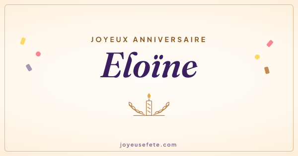 Image « Joyeux anniversaire Eloïne » au format large