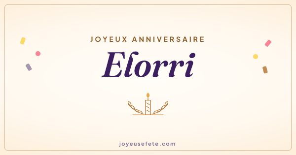 Image « Joyeux anniversaire Elorri » au format large