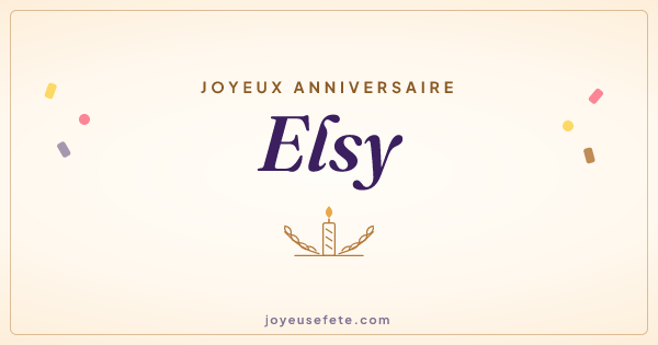 Image « Joyeux anniversaire Elsy » au format large