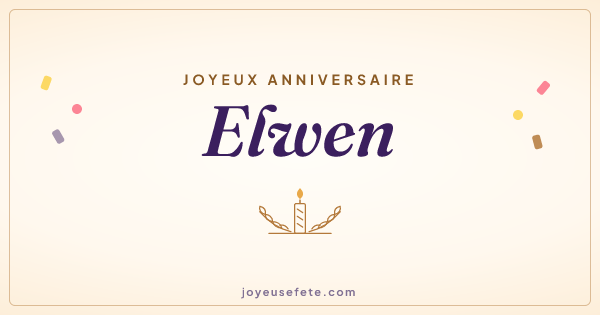 Image « Joyeux anniversaire Elwen » au format large