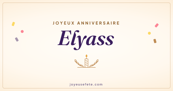 Image « Joyeux anniversaire Elyass » au format large