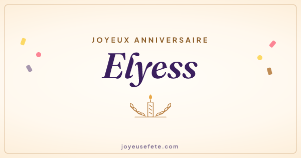 Image « Joyeux anniversaire Elyess » au format large