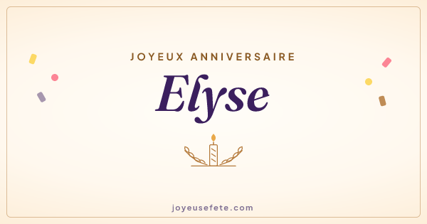 Image « Joyeux anniversaire Elyse » au format large