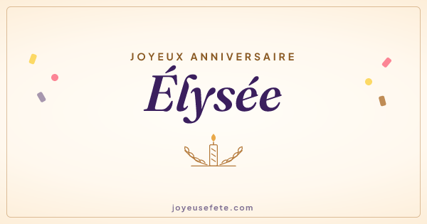 Image « Joyeux anniversaire Elysée » au format large