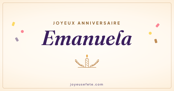 Image « Joyeux anniversaire Emanuela » au format large