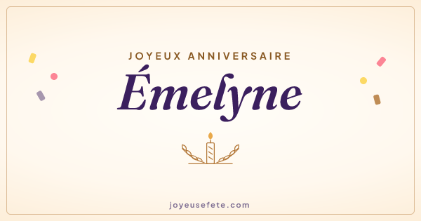 Image « Joyeux anniversaire Emelyne » au format large