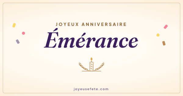 Image « Joyeux anniversaire Émérance » au format large