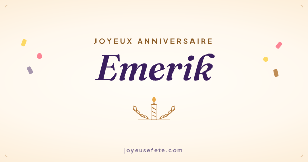 Image « Joyeux anniversaire Emerik » au format large