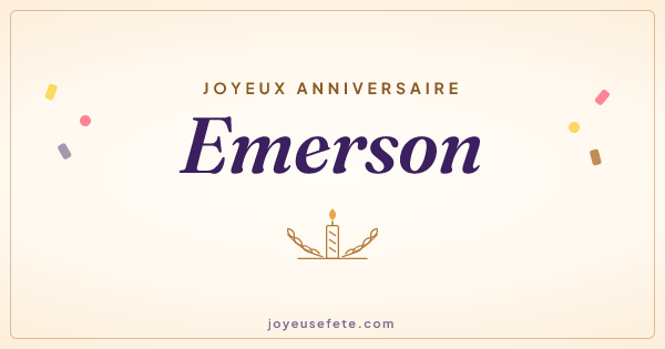 Image « Joyeux anniversaire Emerson » au format large
