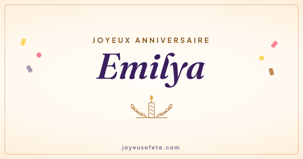 Image « Joyeux anniversaire Emilya » au format large