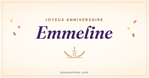 Image « Joyeux anniversaire Emmeline » au format large