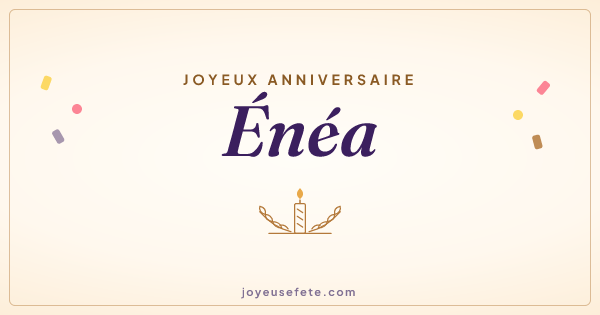 Image « Joyeux anniversaire Enéa » au format large
