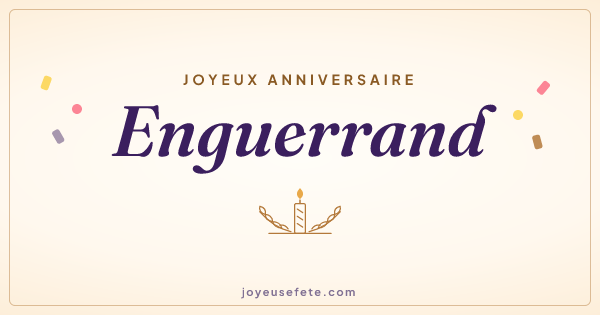 Image « Joyeux anniversaire Enguerrand » au format large