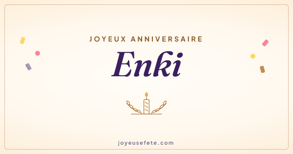 Image « Joyeux anniversaire Enki » au format large