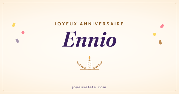 Image « Joyeux anniversaire Ennio » au format large