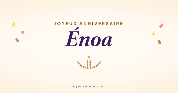 Image « Joyeux anniversaire Énoa » au format large