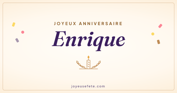 Image « Joyeux anniversaire Enrique » au format large
