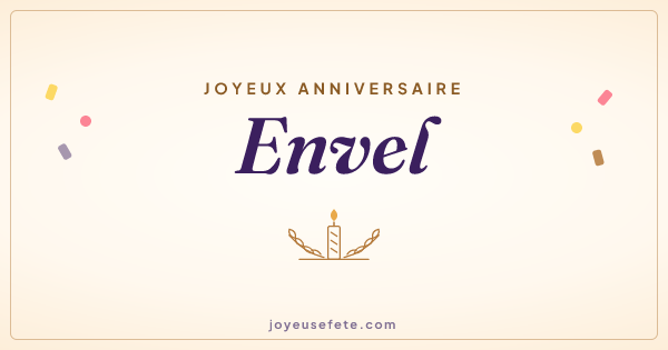 Image « Joyeux anniversaire Envel » au format large