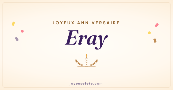 Image « Joyeux anniversaire Eray » au format large