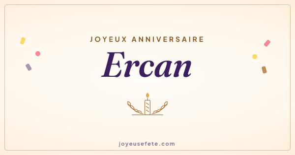 Image « Joyeux anniversaire Ercan » au format large