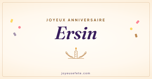 Image « Joyeux anniversaire Ersin » au format large