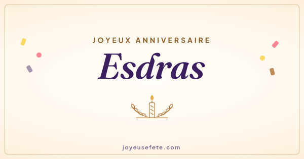 Image « Joyeux anniversaire Esdras » au format large