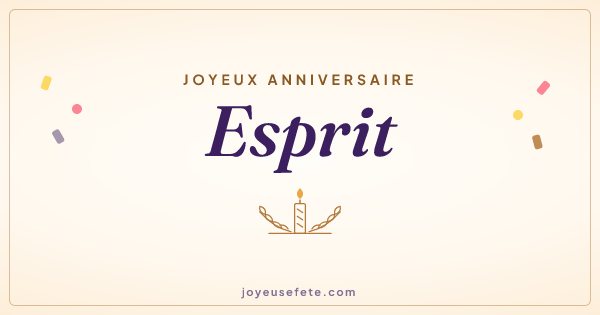 Image « Joyeux anniversaire Esprit » au format large