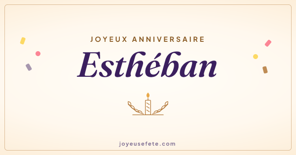 Image « Joyeux anniversaire Esthéban » au format large