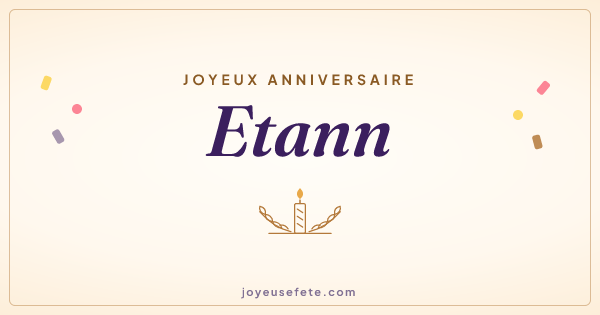 Image « Joyeux anniversaire Etann » au format large