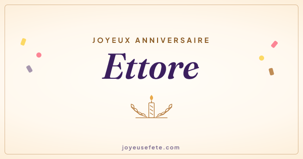 Image « Joyeux anniversaire Ettore » au format large
