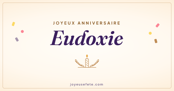 Image « Joyeux anniversaire Eudoxie » au format large