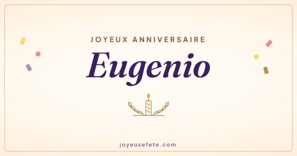 Image « Joyeux anniversaire Eugenio » au format large