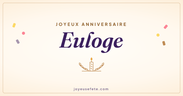 Image « Joyeux anniversaire Euloge » au format large