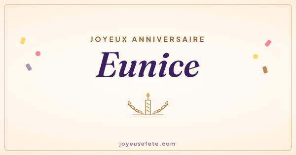 Image « Joyeux anniversaire Eunice » au format large