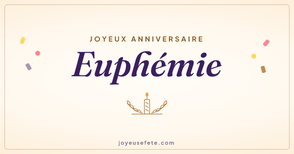 Image « Joyeux anniversaire Euphemie » au format large