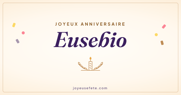 Image « Joyeux anniversaire Eusebio » au format large
