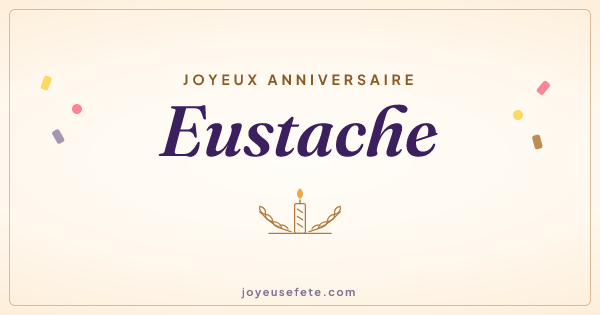 Image « Joyeux anniversaire Eustache » au format large
