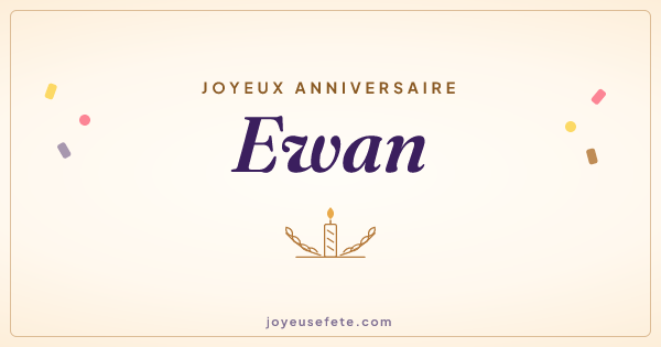 Image « Joyeux anniversaire Ewan » au format large