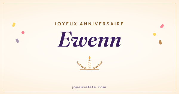 Image « Joyeux anniversaire Ewenn » au format large