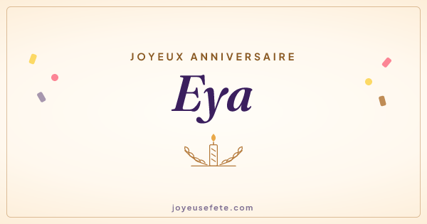 Image « Joyeux anniversaire Eya » au format large