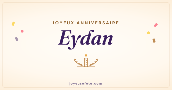 Image « Joyeux anniversaire Eydan » au format large