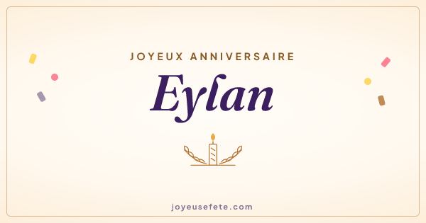 Image « Joyeux anniversaire Eylan » au format large