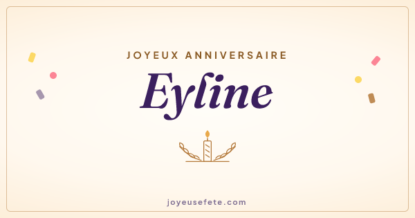 Image « Joyeux anniversaire Eyline » au format large