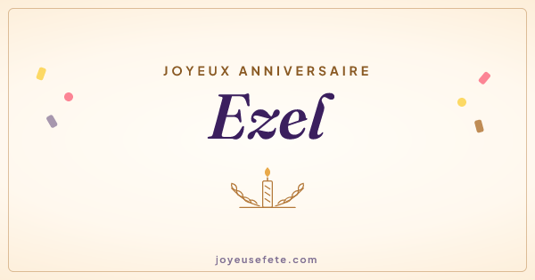 Image « Joyeux anniversaire Ezel » au format large