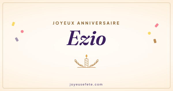 Image « Joyeux anniversaire Ezio » au format large